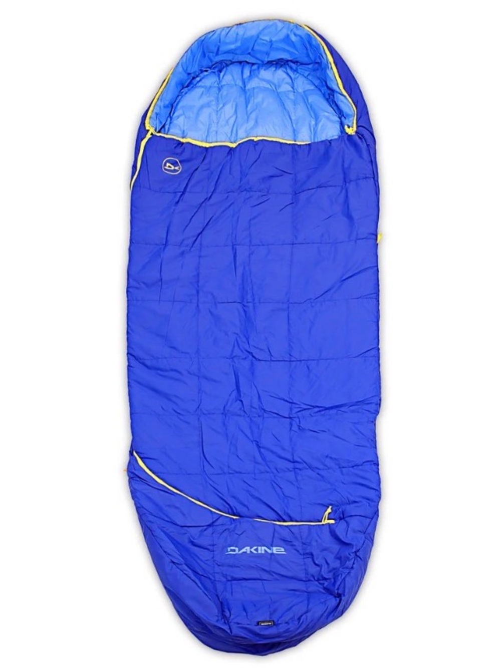 Dakine Blue and Yellow Mummy Sleeping Bag